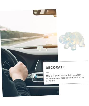 Zerodeko 1pc Pendant Decor Pocket Elephant Figurine Crystal Elephant Statue Elephant Shape Ornament Jade White 4X2.5CM - Buy Online on GoSupps.com