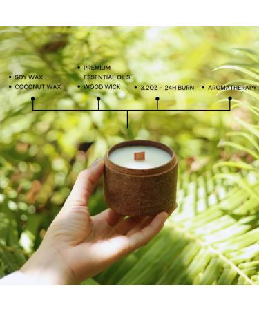Forrest Haven Aromatherapy Soy Candle - Lavender Cedarwood & Vetiver | 3.2oz - 24-Hour Burn Time | Healing & Relaxation Fall Decor - Buy Online on GoSupps.com