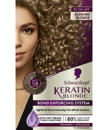 Schwarzkopf Keratin Blonde Hair Dye 11.1 Almond Blonde - Hi-Lift Permanent Color Enhances & Protects Hair 7.1 Fl Oz International Shipping - Buy Online on GoSupps.com