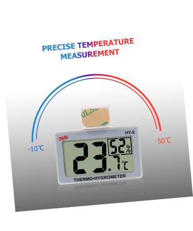 MipCase Mini Refrigerator Hygrometer - 3-Piece Glass Temperature & Humidity Measuring Device for Home & Aquarium - Multi-functional 5.5x5x1.5cm - Buy Online on GoSupps.com