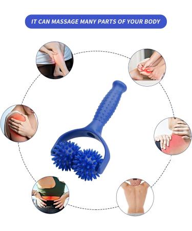 EKSMA 4 Massage Balls with Knobs - Self-Massage Roller for Back Legs Feet & Hands | Muscle Pain Relief Tool - Buy Online on GoSupps.com
