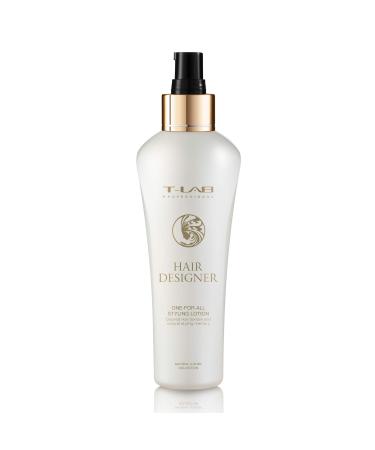 T-LAB PROFESSIONAL Hair Designer One-for-All Styling Lotion for Defining Texture Styling Memory and Hair Shaping Deep Nourishment 5.07 Fl Oz