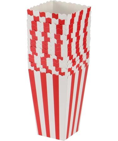 ZOENHOU Pack of 120 Popcorn Bags Red/White Striped Popcorn Bags Small Popcorn Boxes Mini Snack Boxes Cardboard Candy Container Set for Sweets Popcorn Party Cinema Easter Birthday Party - Buy Online on GoSupps.com