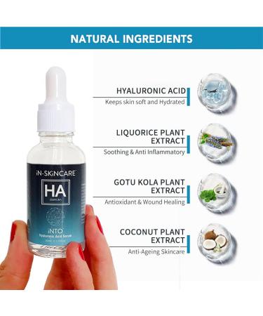 2% Pure Hyaluronic Acid Serum for Face. Maximum Hydration to Plump and Smooth Anti Ageing Age Defying Skin Serum for Women & Men all Skin Types 100% No Parabens & Cruelty-Free Face Care (30ml) - Buy Online on GoSupps.com