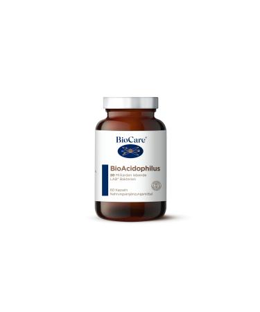 BioCare - BioAcidophilus | 20 billion live LAB4 bacteria - 60 capsules dietary supplement 60 pieces (1 pack)