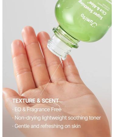 JUMISO Super Soothing CICA & Aloe Essence Toner - Hydrating Korean Facial Toner for Calming & Moisturizing | Vegan EWG Green 4.23 fl. oz / 125ml - Buy Online on GoSupps.com