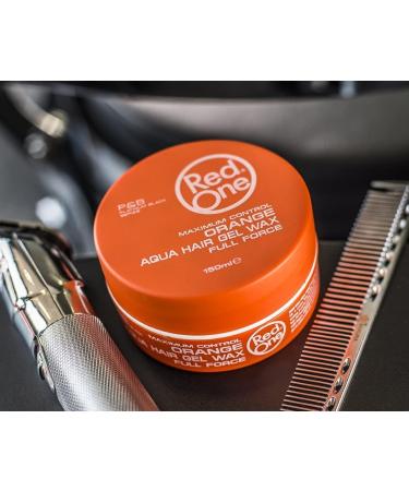 Kirmizig l RedOne Hair Styling Wax Orange 3x 150 ml EdgeControl UltraHold Gel Wax Men & Women Hair Wax Melon Scent Maximum control 3 pieces - Buy Online on GoSupps.com