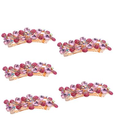 Beaupretty Metal Hair Clip rhinestone hair clip Bling hair clips Rhinestones hair clips for women spring hair clip hair styling barrettes for women Miss Metal headgear