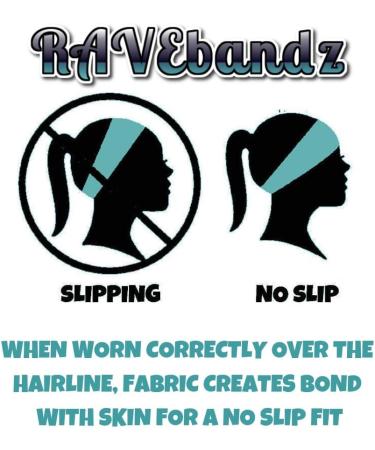 RAVEbandz PRO: Wide Stretch Non-Slip Hair Bands for Sports, Workouts & Style - Unisex Designs, Moisture-Wicking, Lightweight & Breathable - Buy Online on GoSupps.com