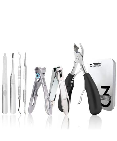 Thick Toenail Clippers Mens Nail Clippers for Large Big Thick Nail and Toenail Senior Nail Clippers with Easy Grip Rubber Handle for Podiatrist Ingrown Seniors Adult - Buy Online on GoSupps.com