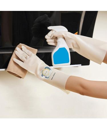 Dish Gloves | Comfortable Waterproof Dishwashing Cleaning Gloves | Reusable PVC Household Women Gloves for Laundry Kitchen Gardening A/v Chick - Buy Online on GoSupps.com