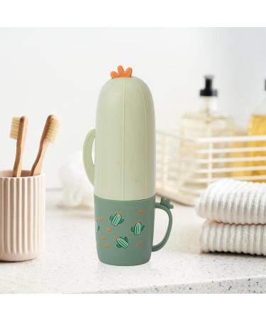 Milageto 5x Travel Toothbrush Mug & Portable Toothpaste Holder - Cartoon Raccoon Towel Storage Box & Bathroom Organizer - Buy Online on GoSupps.com