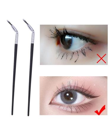 2 Pcs Eyelash Brush Set | Professional Mascara Fan & Comb - Curved Applicators for Flawless Makeup - Buy Online on GoSupps.com