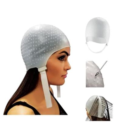 Silicone Reusable Hair Dye Hat for Highlighting and Coloring - Flexible & Elastic Hair Tipping Cap - Buy Online on GoSupps.com