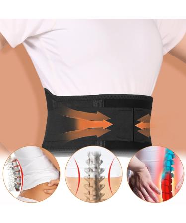 Tnsray Back Bandage - Relief & Support for Men & Women | Breathable Back Belt Heat Therapy & Lumbar Support (110cm) - Buy Online on GoSupps.com
