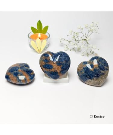 Eusice Lazulite Crystals | Handmade 40mm-55mm Natural Stone for Well-being Chakra Healing & Meditation - Buy Online on GoSupps.com