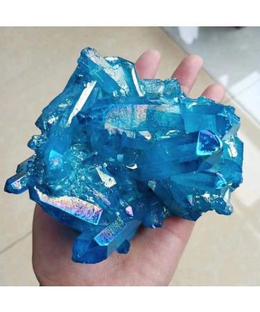 Natural Electroplated Quartz Raw Crystal Cluster for Decoration 200g-300g 1pc HOMEZHOU - Buy Online on GoSupps.com