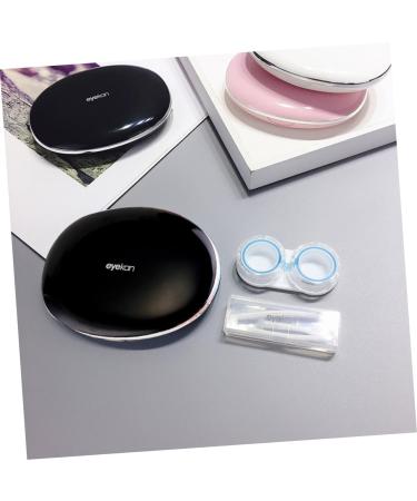 Buy Solustrie Contact Lens Box - White & Black Applicator Cases | UK Invisible Care | 10.2x7.8cm - International Shipping Available - Buy Online on GoSupps.com