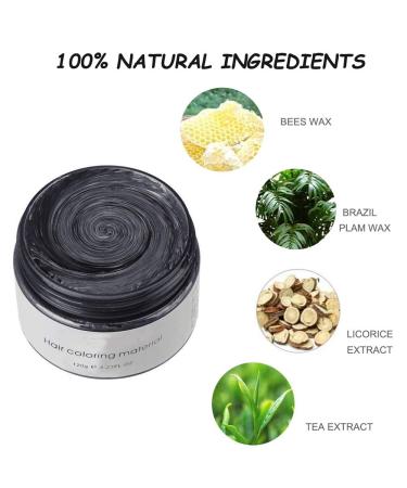 Temporary Hair Wax Color - Ochilima Black Styling Cream for Men & Women | 120g Washable Natural Hair Dye - Buy Online on GoSupps.com