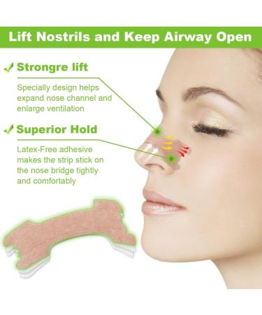 100pcs Tan Nasal Strips - Nighttime Congestion Relief for Improved Sleep and Snoring Relief (50) - Buy Online on GoSupps.com