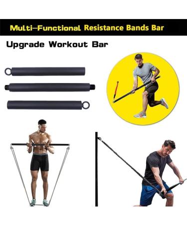 Resistance Bands Set 11 pcs Stackable Up to 500 lbs Adjustable with Heavy Duty Gym Handles Home Gym Outdoor Travel Equipment (Multicolor 1set) - Buy Online on GoSupps.com