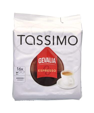 Tassimo Gevalia Kaffe Espresso Coffee T-Discs, Pack of 5 (80 T-Discs) 16 Count (Pack of 5) - Buy Online on GoSupps.com