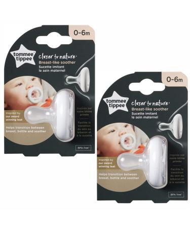 Buy 2 X Ommee Tipee Closer to Nature Breast-like Pacifier | BPA-Free Silicone Jaw-Friendly Design for Newborns & Babies 0-6 Months - International Shipping Available - Buy Online on GoSupps.com