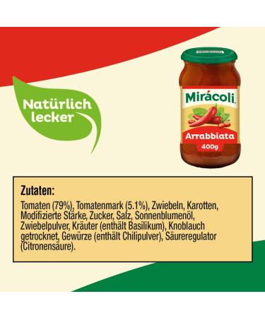 Buy MIR COLI Arrabiata Pasta Sauce - 6 Jars (400g Each) | Authentic Italian Flavor | International Shipping Available - Buy Online on GoSupps.com