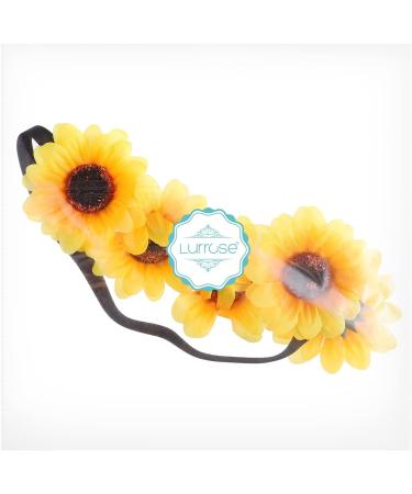 Lurrose Sunflower Headband Elastic Hair Band Women Headwrap Creative Stylish Hair Accessories Elegant Girls Headwear - Buy Online on GoSupps.com
