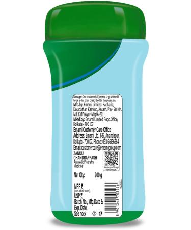 Zandu Chandraprash All Season Protection 2x Immunity* Blend of 37 Ingredients Chyawanprash Herbs + Cooling Ingredients No Refined Sugar & Ideal for Winter Monsoon & Summers 900g Black 1 count (Pack of 1) - Buy Online on GoSupps.com