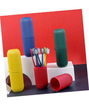 Stobaza 3 Set Toothbrush Covers & Whitening Toothpaste | Travel & Camping Essentials | Sensitive Gums Care | Blue (1 Pack) - Buy Online on GoSupps.com