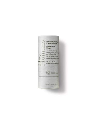 Hey Humans Natural Deodorant Cedarwood Sage - 2oz | Non-Toxic Formula | Aluminum-Free - Buy Online on GoSupps.com