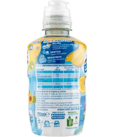  Italian Gourmet E.R. Pack of 12 Estath Iced Tea for Children Decaffeinated Lime 250ml + Italian Gourmet Polpa 400g - Buy Online on GoSupps.com
