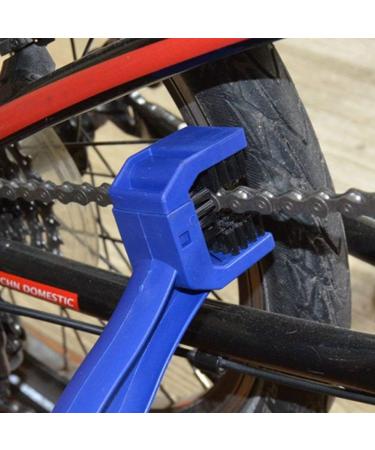 Bicycle/Motorcycle Chain Cleaner Brush Tool - Blue/Red | Easy Cleaning Solution - Buy Online on GoSupps.com