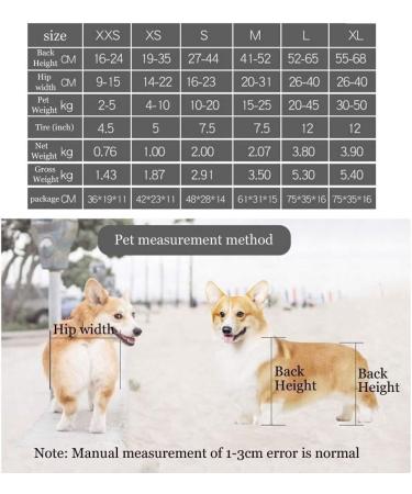 Dog Wheelchair Lightweight Dog Wheelchair for Back Legs Adjustable Pet Wheelchair Rehabilitation Walk Tool Pet Wheelchair Portable Large - Buy Online on GoSupps.com