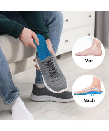 Buy ComfySole Comfort Orthopedic Insoles - Pressure Relief & Arch Support for Flat Feet & Plantar Fasciitis - Norelie Insoles (2 Pairs Size 39-40) - International Shipping Available - Buy Online on GoSupps.com