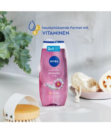 Nivea Waterlily & Oil Shower Gel 250 ml | pH-Skin-Neutral Care | Nourishing Oil Beads | Fresh Fragrance | Buy Online Internationally - Buy Online on GoSupps.com