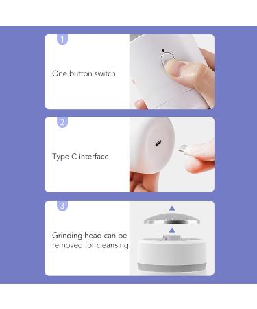 Electric Foot Callus Remover Professional Rechargeable Adjust Pedicure Foot File Sander Tool for for Beautiful Healthy Feet - Buy Online on GoSupps.com