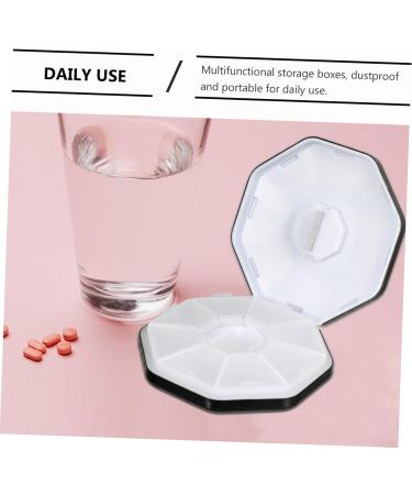 Buy Aluminum Alloy Medicine Box & Cutter | Tablet Splitter & Pulverizer - 8.7x8.7cm Black | International Shipping - Buy Online on GoSupps.com