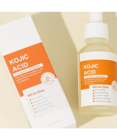  Uzionoie Lightening Serum for Dark Spots Turmeric Spot Correcting Serum Turmeric Moisturizer with Kojic Acid Nourishing Daily Care Turmeric for Dark Spot Removal (30ML) - Buy Online on GoSupps.com