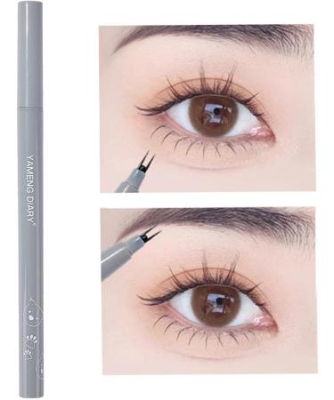 Double Tip Eyelash Pencil | Super Slim Bottom Eyelash Pencil with Double Tip Doule-Pointed Eyelash Two Claw Eyeliner for Gathering Dating Home Stage Performance Ayammahic Black - Buy Online on GoSupps.com
