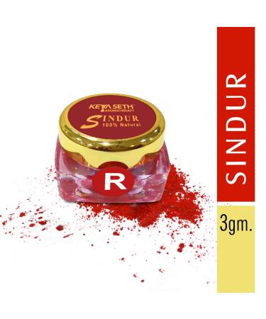 Keya Seth Aromatherapy Sindur Dust Red 3 g (Pack of 3) - Vibrant Red Shade - Buy Online on GoSupps.com