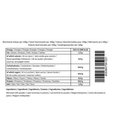 Buy Barista Italiano Skimmed Milk Powder - Low Fat No Added Sugar (500g) | International Shipping Available - Buy Online on GoSupps.com