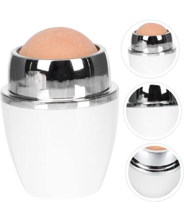 Beavorty 1pc Facial Oil Absorbing Ball Facial Massager Skin Care Tools Portable Massager Makeup Oil- Absorbing Volcanic Roller Oil Blotting Roller Facial Oil Control Roller Natural Roller 5x2.8cm White - Buy Online on GoSupps.com