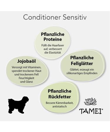TAMEI Organic Dog Conditioner - Natural Grooming for All Breeds & Cats Vegan & Fragrance-Free 250 ml - Eases Combing & Nourishes Fur - Buy Online on GoSupps.com