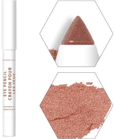 Cream Eyeshadow Stick | Soft Creamy Matte Shimmer Eye Shadow Pencil Crayon Eye Brightener Highlighter Eyeliner Crayon Make Up Set 20 Colors Smudge-Proof Transfer-Proof B08 - Buy Online on GoSupps.com