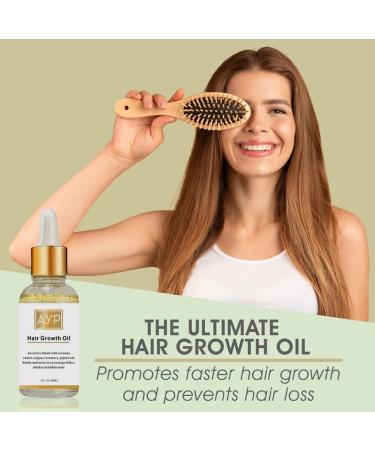 Hair Growth Serum with Organic Oils Rosemary Castor Argan Avocado Coconut & Jojoba Biotin for Thickening & Loss Prevention - Buy Online on GoSupps.com