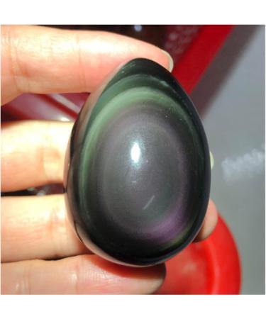 Natural Crystal Rough Natural Rainbow Hand Carved Obsidian Egg Reiki Gemstone - Buy Online on GoSupps.com