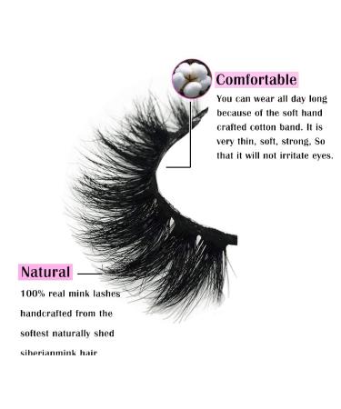GOO GOO 16mm Bushy Siberian Mink Fur False Eyelashes - Handmade 3D Natural Soft Curl Fake Lashes - Reusable Makeup Eyelashes - 1 Pair - Buy Online on GoSupps.com