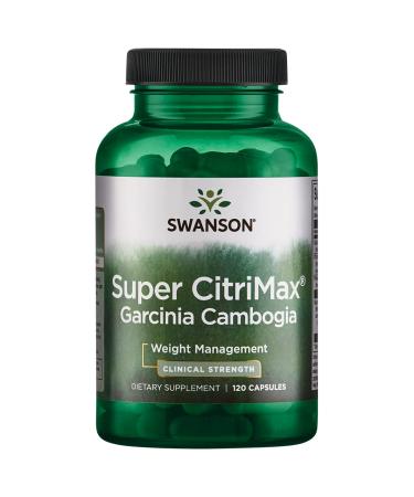 Swanson Super Citrimax Clinical Strength Garcinia Cambogia 750 Milligrams 120 Capsules